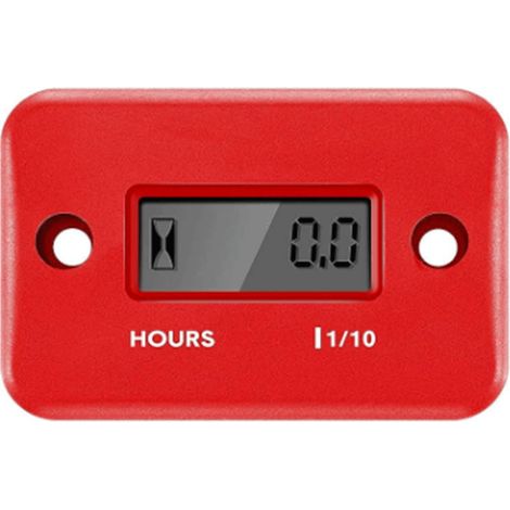 Minuteur étanche simple pour moteurs diesel, moteurs électriques, tondeuses à gazon et compresseurs d'air (1/4)