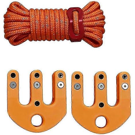 Système de poulies de levage portable et résistant aux intempéries avec sangles, idéal pour le transport de matériel de campement et de randonnée. (1/5)