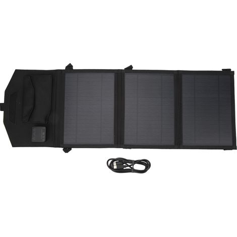 Wasserdichtes 21-W-Solarpanel-Ladegerät, monokristallines ETFE-Handy-Netzteil für Outdoor-Camping, 3 x 5 V (1/5)