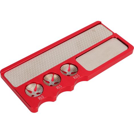 Multifunktionales und tragbares Werkzeug zum Reparieren und Schärfen von Billardqueues aus Aluminium (rot) (1/5)