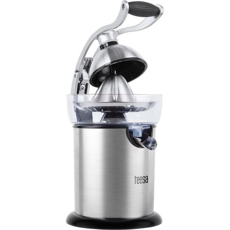 Exprimidor de cítricos Teesa de 130 W, acero inoxidable, fácil de limpiar, 350 ml. (1/2)
