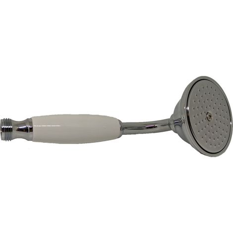 Ricambio doccia in ottone con manico bianco Fima Carlo Frattini F2104CR