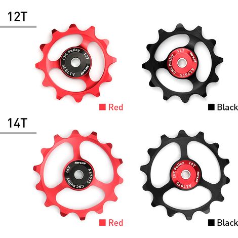 Dérailleur arrière de vélo vtt 12T/14T, roue Jockey 9/10/11, poulie de guidage de vitesse, pièces et accessoires (1/5)
