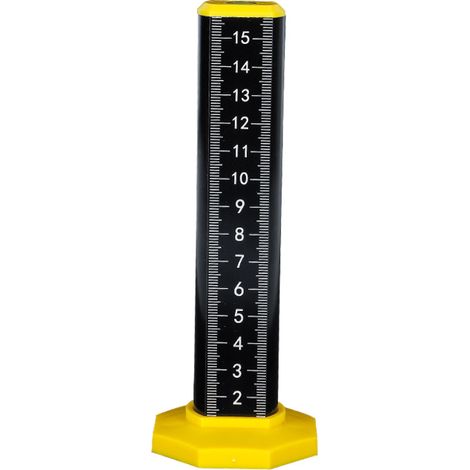 Nouvelle Règle de Niveau à Bulle pour Carrelage, Instrument Mesure Hauteur, Marqueur Positionnement Pavés et Briques, Outil (noir avec Aimant) (1/5)