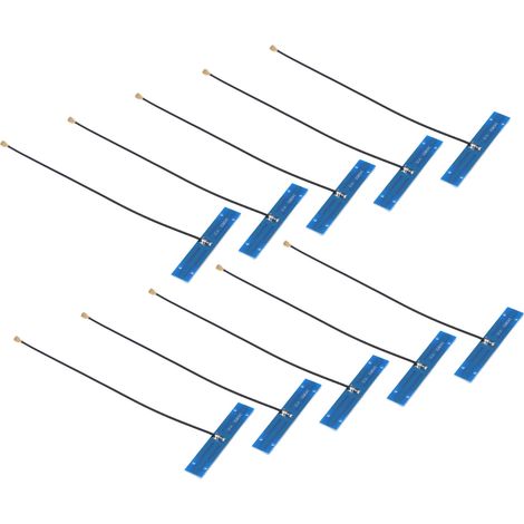 10 Pièces Antenne Interne PCB Double Bande 2.4G/5.8G Haute Gain pour Signal WiFi Stable (1/5)