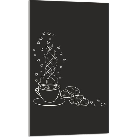 Planche à découper en verre 30 x 52 cm Café (1/5)