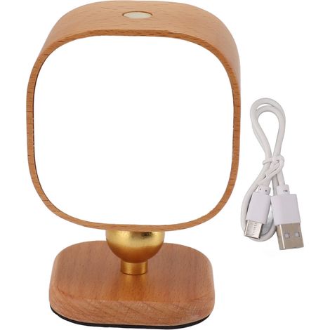 Ortviai Lampe murale magnétique en bois de frêne – veilleuse réglable et portable pour chevet, placard ou escalier (1/5)