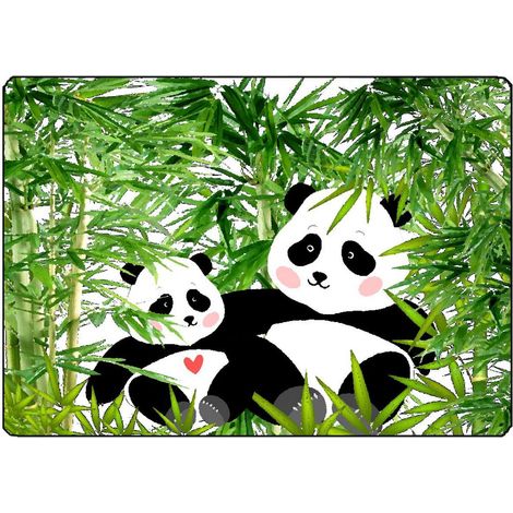 Surface de découpe Pandas en verre 28.5 x 20 cm