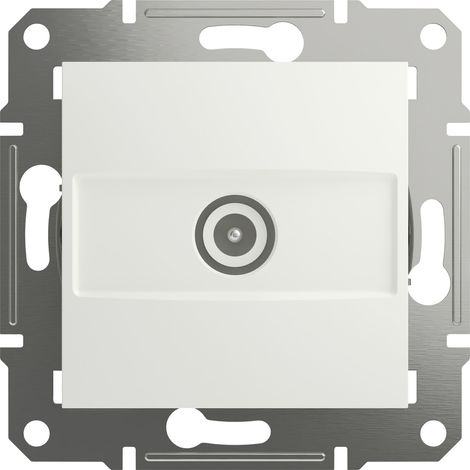 Schneider Electric   TV-Durchgangsdose Asfora Weiß (RAL 9003) EPH3270321D 1 St.