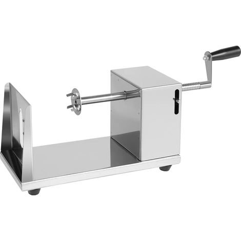 Tagliapatate a spirale, funzionamento manuale, acciaio inossidabile resistente, argento (1/2)