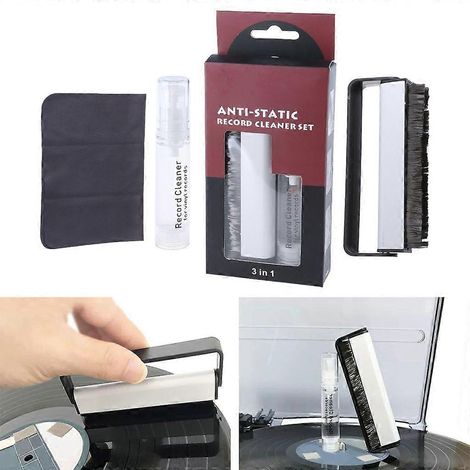 Outils de nettoyage d'albums : brosse haute efficacité, solution nettoyante douce (1/4)