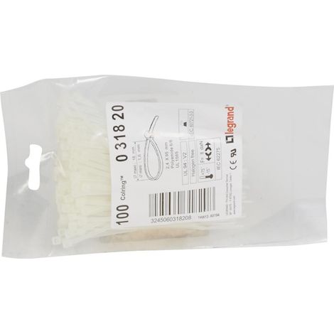 100 Colrings Incolores 2,4X95 LEGRAND 031820 (1/2)