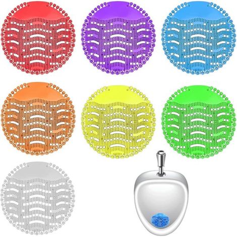 Colador de urinario con olor,7 piezas,colador de urinario,protector antisalpicaduras para urinario,para todos los lugares comerciales y hogares (1/5)