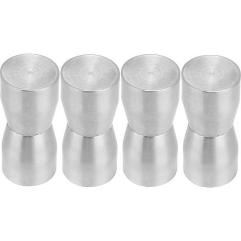 4 poignées de porte en verre, boutons de tirage en acier inoxydable, remplacement pour maison, salle de bain, bureau (1/5)