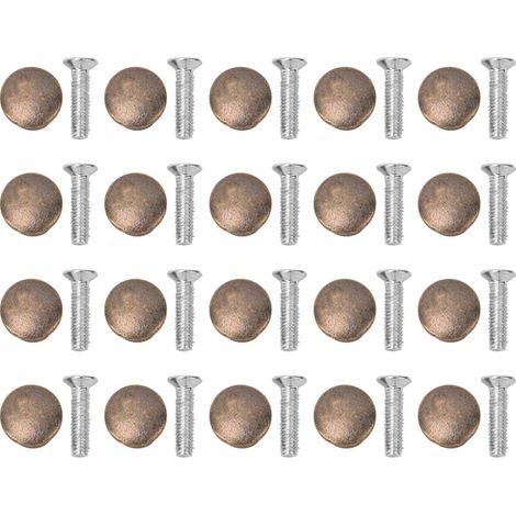 20 Set Mini boîtes boutons avec vis pièces de matériel de champignons tire poignées boutons pour boîtes à bijoux Tables armoire (1/5)