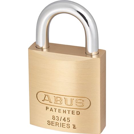 ABUS 77329 83/45mm Brass Body Padlock with Keyed Alike 2745 - Durable Mechanical Lock for Security