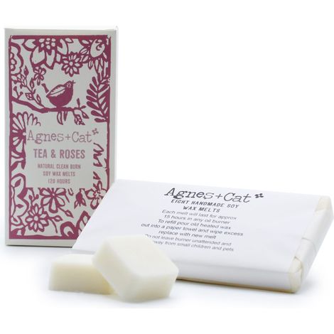 Coffret de 8 Wax Melts - Thé + Roses- Vendu par 1