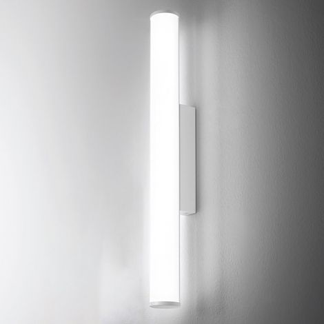 Gea luce applique murale led polar gap482c gap483c 3000°k 1350lm ip44 applique moderne, finition métal blanc