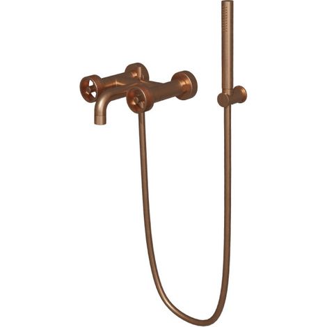 Melangeur Bain Douche Rota Or Rose Brosse - CRISTINA ONDYNA RT18034P