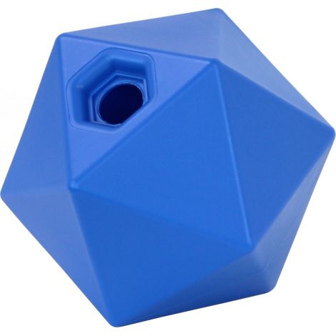 Coco Equestrian Blue Refillable Hexagonal Horse Treat Ball Stable Paddock Toy (1/5)