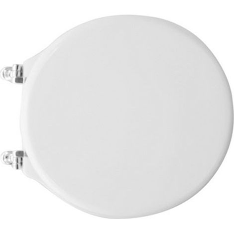 Abattant WC pour vase Zen blanc Azzurra Abattant WC 41 x 39 cm avec charnie'res fixes en fonte de bois (1/5)