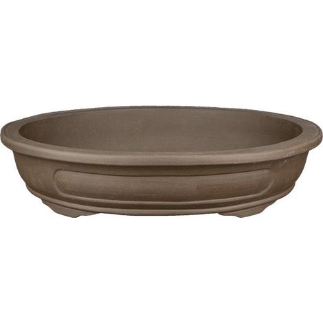 Vaso per bonsai ovale in gres 71,5x55,5x14 cm - L68a
