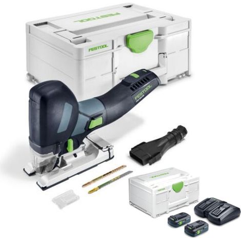 FESTOOL Akku-Pendelstichsäge PSC 500 EB-Basic + Energie-Set SYS 18V 2xTBX4/TCL6DUO - 576959E (1/4)