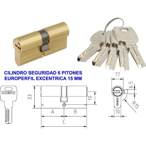 baja mcm cilindro seguridad europerf as6-70 35x35 r-15 laton