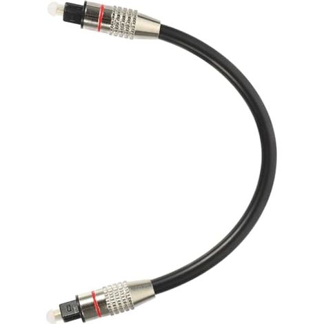 Od6.0 Câble audio optique numérique 0,2 m Connecteur carré pour TV et barre de son, cordon haute optique pour amplificateur DVD et lecteur CD plasma, câble audio compact pour divertissement à (1/5)