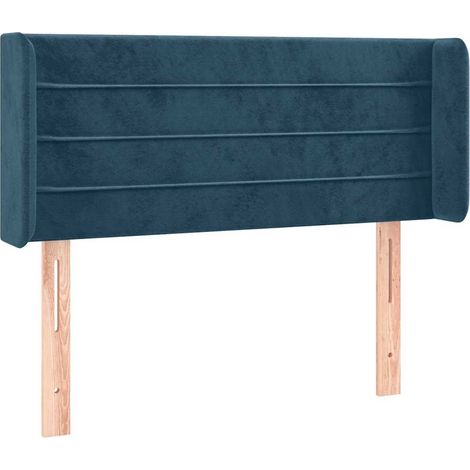 Maison Exclusive - Cabecero de terciopelo azul oscuro 83x16x78/88 (1/5)