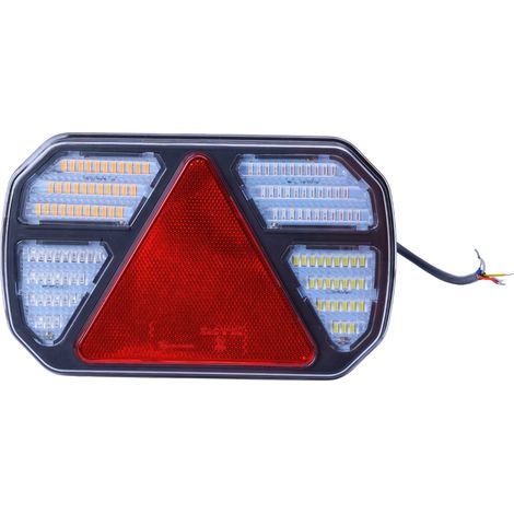 Fanale posteriore LED 12-24V Ama, lato sinistro, 245x40x151 mm