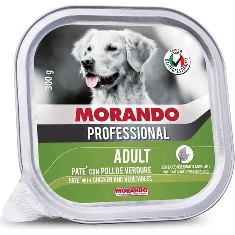 CIBO CANE MORANDO VSC 300 G CARNI POL VERDURE Q.TA 18