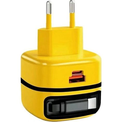 Dieses 65-Watt-Multifunktions-All-in-One-Ladegerät ist ein faltbarer Ladeadapter, der sich für Mobiltelefone, Tablets und Laptops eignet und über einen europäischen Standardstecker verfügt.