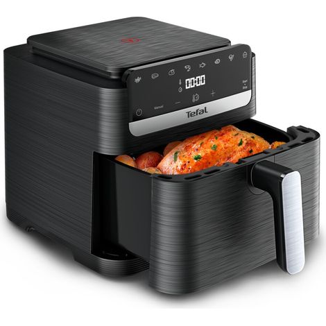 Tefal Heißluftfritteuse EY8618 Easy Frry Silence Compat schwarz