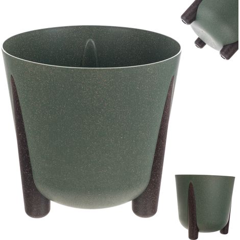 KADAX Blumentopf mit Einsatz, 18 cm, Grün