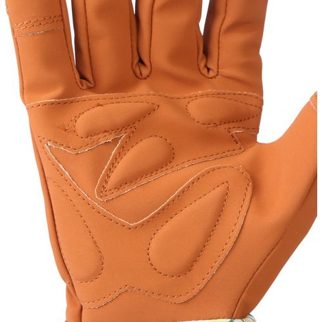 Gants de jardin à manches longues - Protection des mains pour travaux de jardinage, taille et pruning, duo de gants cuir et dacron taille 42cm (1/5)