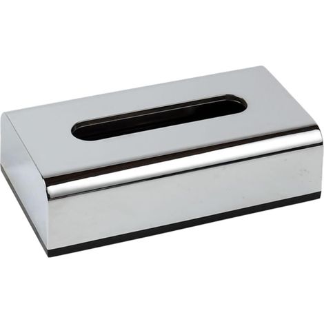 Caja de plástico resistente con acabado chapado – 24x13,5x7 cm – salón, oficina, coche, hogar