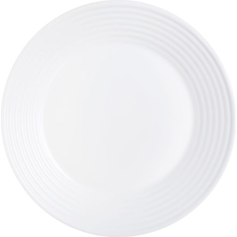 HARENA PIATTO PIANO DA PORTATA DIAMETRO DA 27 CM IN COLORE BIANCO