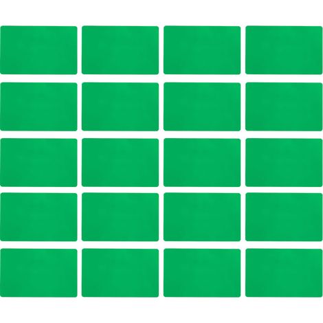 50 Cartes de Visite Vierges Gravées en Alliage d'Aluminium Vert - Accessoires Professionnels pour Entreprise (1/5)