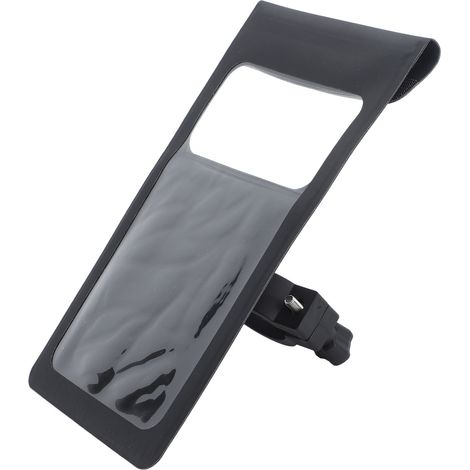 Sacoche de téléphone pour guidon de vélo, entièrement étanche, tactile et légère, avec support rotatif à 360° anti-vibrations. (1/5)