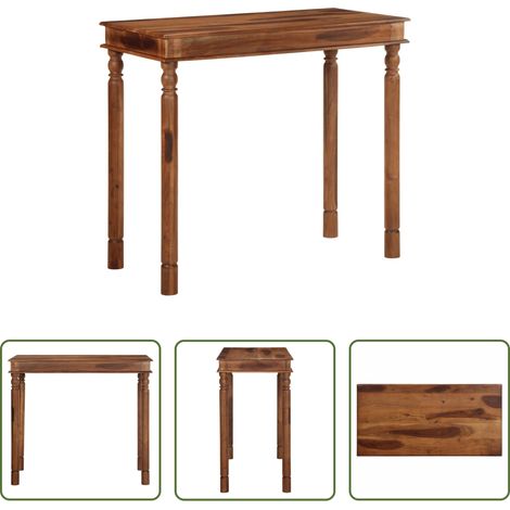 Massivholz Bartisch - Bartisch 120x60x107 cm Massivholz Akazie (1/5)