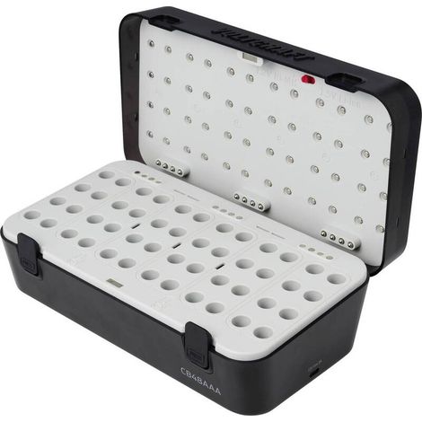 [NEUWERTIG] B-Ware Voltcraft Rundzellen-Ladegerät NiMH LiIon für 48 Micro AAA Akkus 15V 250mA (1/2)