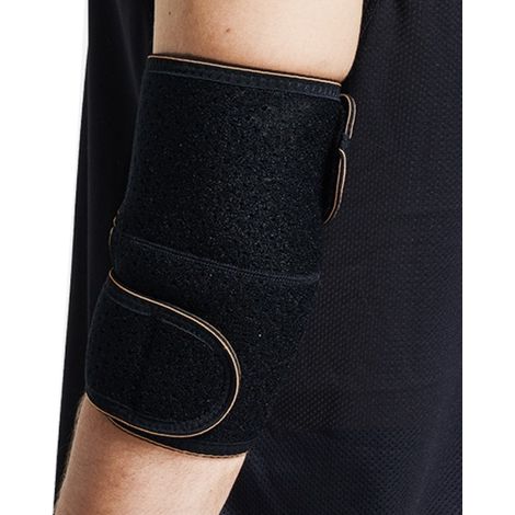 Manchon De Compression Pour Coude - Néoprène Haute Densité - Support Orthopédique Réglable Avec Velcro - Pour Récupération Et Protection Durant L'entraînement - 1 Pièce (1/5)