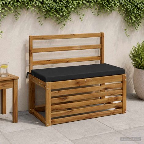 Coussin de banc SOEST 100 % polyester Noir 60 x 40 x 5 cm (1/5)