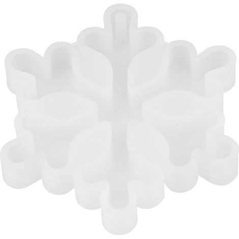 Moule à bijoux manuel DIY, moule créatif en résine époxy pour cristaux (grand moule flocon de neige) (1/5)