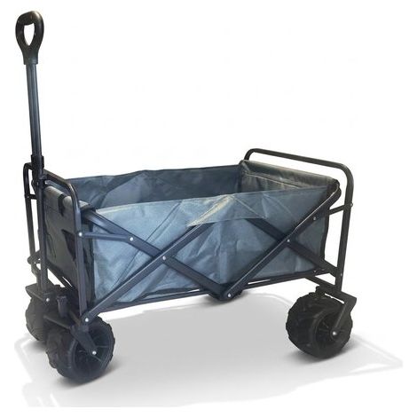 Carrello spiaggia Amicasa telescopico ruote larghe portata 80 kg
