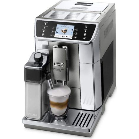 De Longhi Primadonna Elite Ecam 656.55.Ms, Macchina Per Caffè Espresso Automatica (Display A Colori Tft Da 3.5 Pollici, Sistema Montalatte Integrato, Frontale In Acciaio Inossidabile) Argento (1/5)