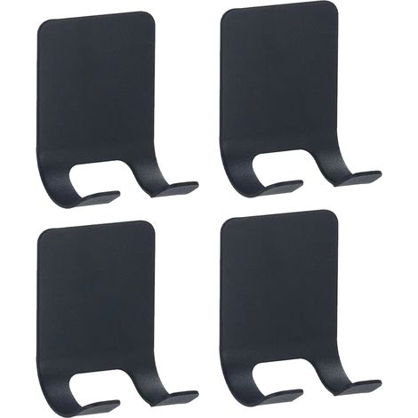 Porta rasoio da doccia + ganci adesivi da parete, acciaio inox 304, impermeabile, set da 4