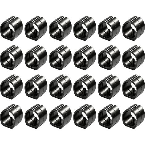24 Pièces Patins de Chaise en Plastique U‑Shaped, Embouts de Protection Antidérapants et Antibruit pour Tubes Ronds de 25mm, Protège‑Sols Anti‑Rayure pour Chaises de Bureau, Tables, Tabourets (1/5)