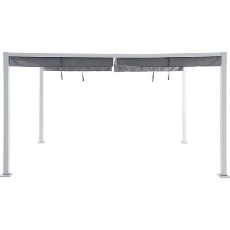 Cubierta de pizarra Zalya de 2,9x1,9 m para cenador Zalya de 4x3 m - Hespéride (1/2)